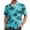 Mint Green, variant on IWRICH Hawaiian Plus Size Shirt for Men Button down Short Sleeve Tops Summer Beach Tees Mint Green XL