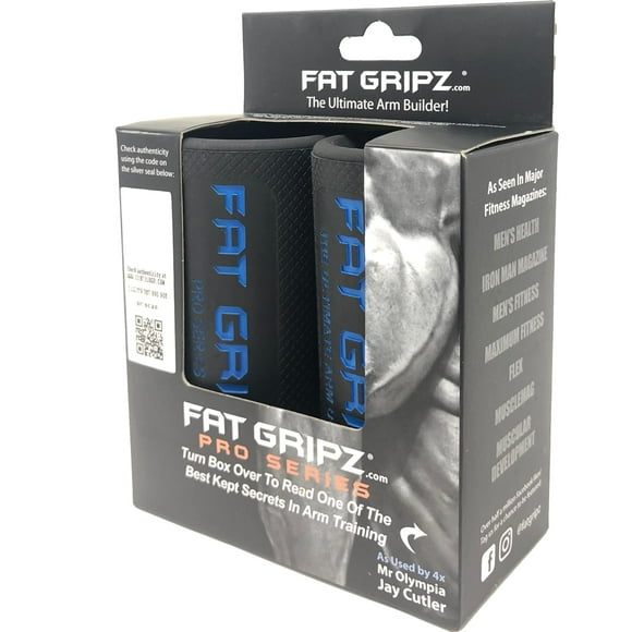 Barra Fat Gripz Pro Special Edition, color negro, 5,7 cm de diámetro exterior