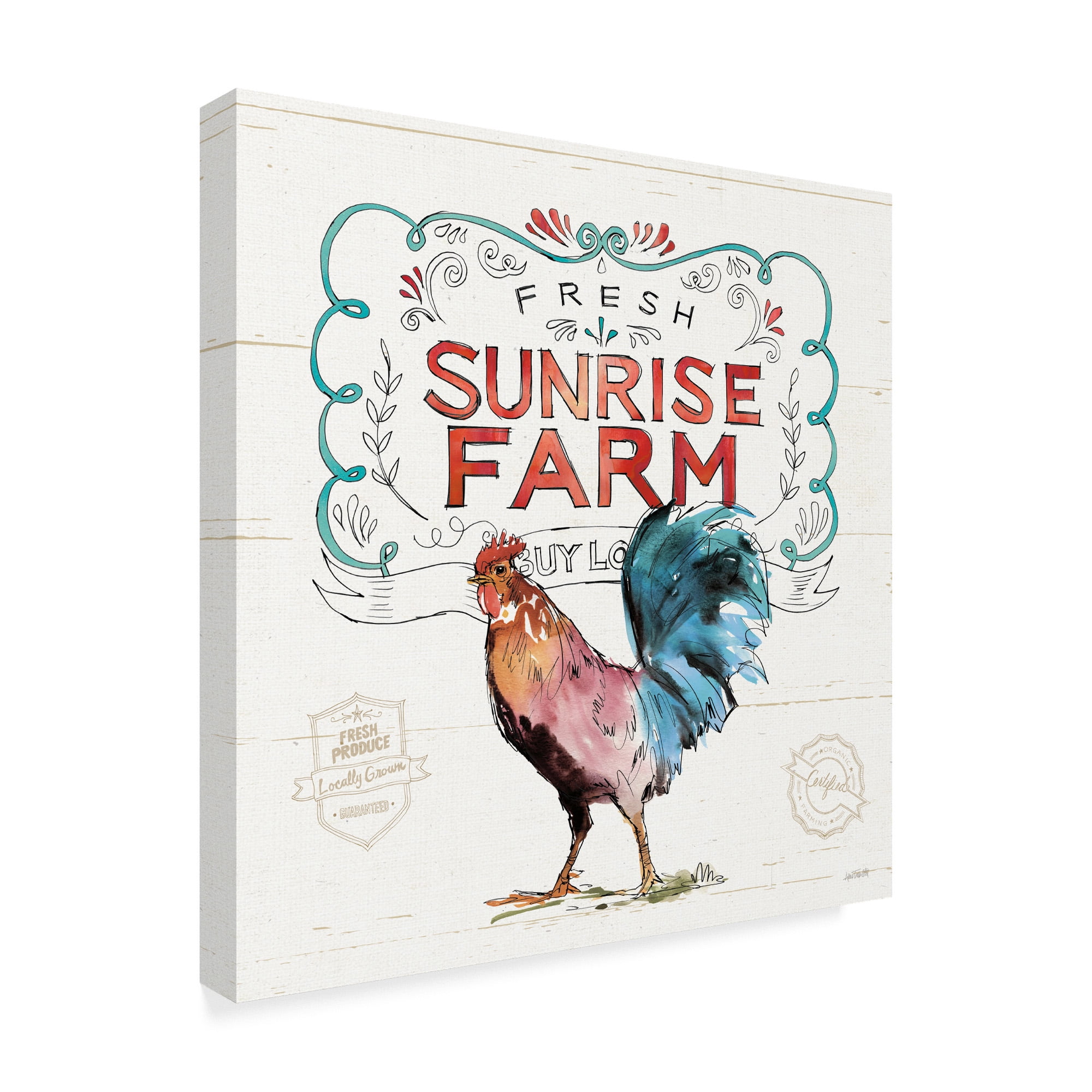 Trademark Fine Art 'Down on the Farm VI' Canvas Art by Anne Tavoletti