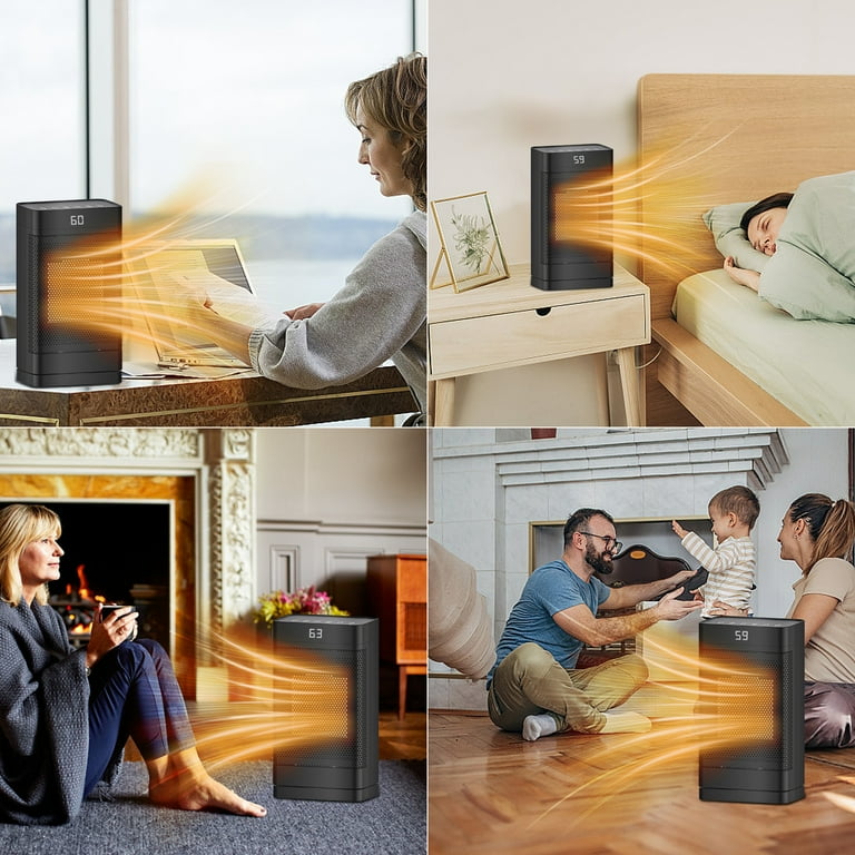 ATUPEN Space Heater, 1500W PTC Fast Portable Electric Heater with