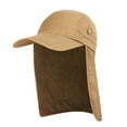 thumbnail image 2 of Sombrero Pesca Unisex Con Visera Protección Solar Cubierta para El Cuello La Oreja (Caqui), 2 of 2