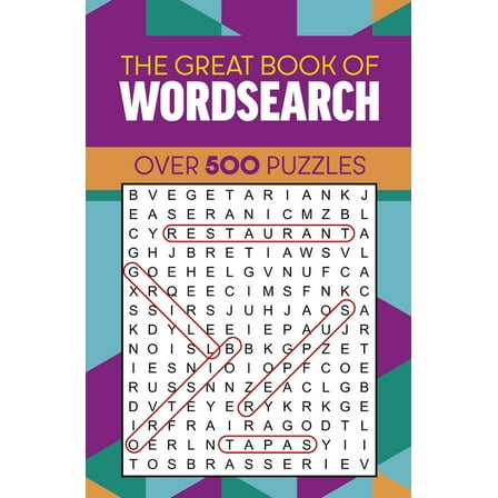The Great Book of Wordsearch: Over 500 Puzzles, (Paperback)