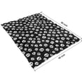 thumbnail image 4 of Black White Skull Pattern Blanket,Comfortable Soft Flannel Throw Blanket,All Season,Warm Lightweight Blankets for Sofa Bed Couch Living Room Chair,60"x80", 4 of 4