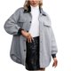 thumbnail image 1 of Abrigo de invierno de moda para mujer, abrigo cálido de manga larga con cremallera, cárdigan de solapa, gabardina de felpa, chaqueta Pompotops  qwe16333, 1 of 9