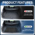 thumbnail image 2 of Unique Bargains Cargo Liner Rear Trunk Mat Trunk Cargo Luggage Boot Tray Mat for Chevrolet Trax 2014-2023 for Buick Encore 13-23 TPE Black Anti-Slip Long Grid Pattern, 2 of 7