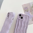 thumbnail image 4 of ORUYROP Designed for iPhone 15 Pro Max Case,Water Ripple Pattern Curly Wave Frame Soft Cute Phone Cover for Men Women Girls（iPhone 15 Pro Max,Taro Purple）, 4 of 7