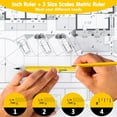thumbnail image 4 of s 2pcs Multitool Pen Tools Cool Gadgets for Men - Stylus, Ruler, Level, Screwdriver - Stocking Stuffers Christmas Gifts for Men - Birthday Gifts for Dad Boyfriend Husband Him Friend Handyman - Yellow, 4 of 6