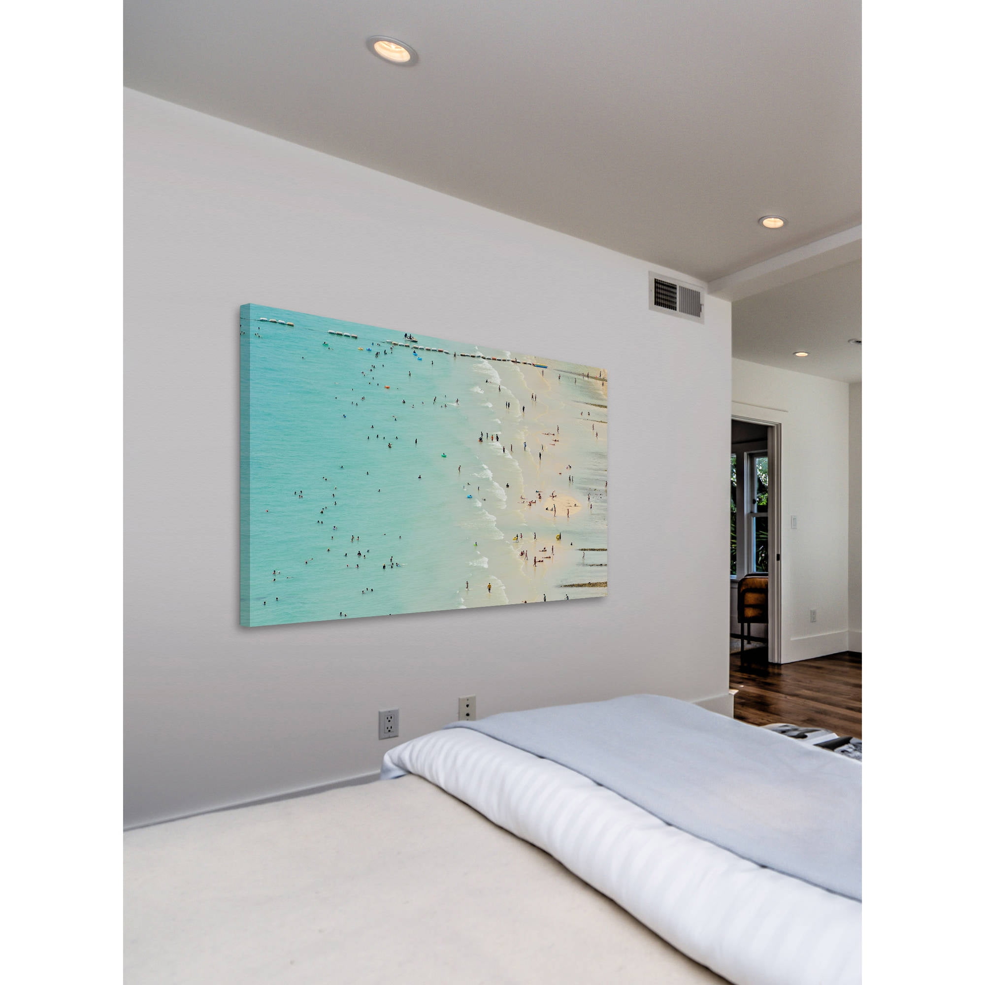 Marmont Hill "Fun at the Beach" Painting Print on Wrapped Canvas
