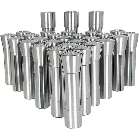 

PET-U 29Pcs R8 Collet Set 1/32 inch - 1 inch Mill Collets Set Steel Mill Chuck Holder Fit for Mill Machine