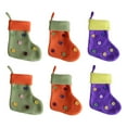thumbnail image 2 of 6pcs Botones Decoración Decoraciones navideñas Almacenamiento Decoraciones colgantes Calcetines de Navidad Regalos, 2 of 9