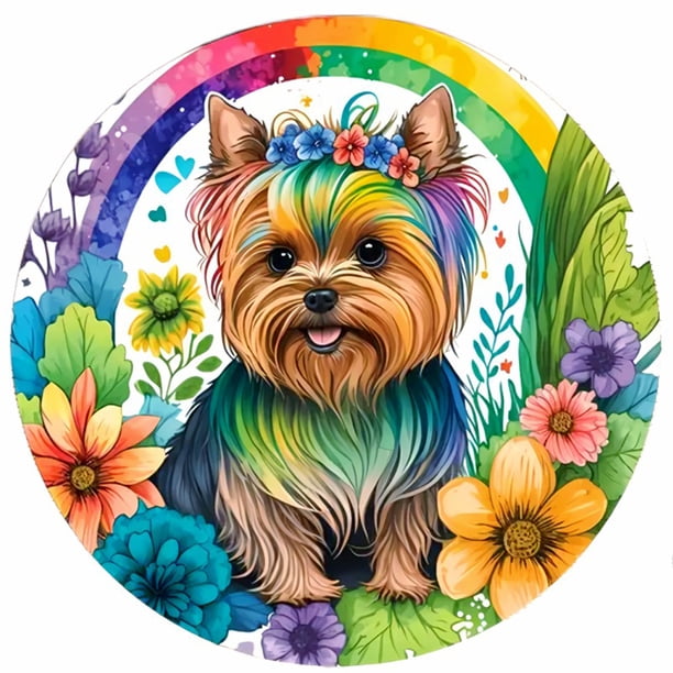 (w2536) Resina Diamante Serie Animal Perro Pastor Diamantes 30*30CM