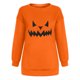 thumbnail image 4 of Sudadera de manga larga informal con cuello redondo y estampado de Halloween para mujer Fridja  hj2842, 4 of 7