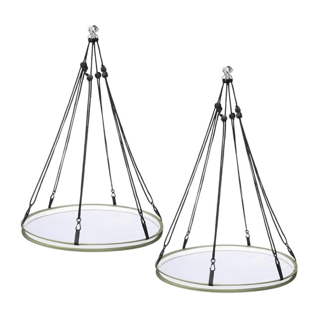 2 bandejas y aros para comederos de pájaros, prácticos y fáciles de limpiar. Diámetro 762 cm
