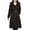 Black, variant on Njagoc3 Womens New Long-Sleeved Hooded Jackets Solid Color Zipper Pocket Casual Long Coats