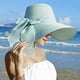 thumbnail image 4 of Sombrero de paja con protección solar para playa, de circunferencia de 56 a 57 cm, plegable, para playa, para mujer, 4 of 6