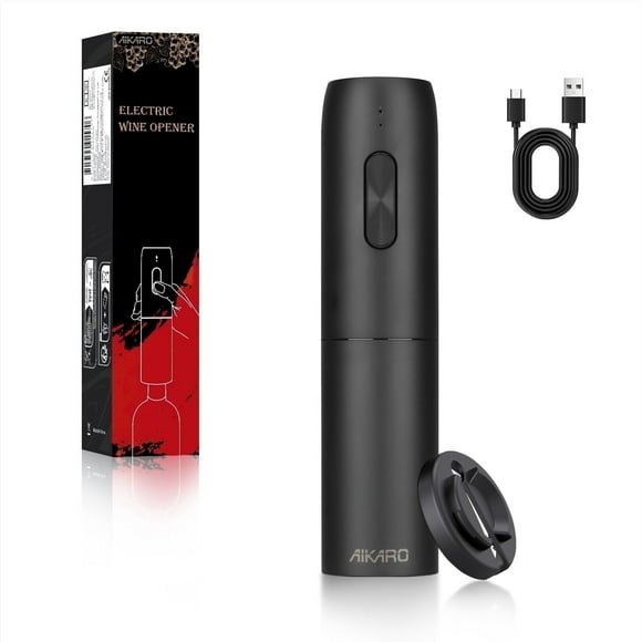 AIKARO Ouvre-Bouteille Électrique Automatique, Tire-Bouchon Rechargeable