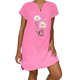 thumbnail image 1 of Sexy Vestidos Cortos de Verano para las Mujeres 2025 Moda Suelta de Ocio Vestido de Manga Corta con Cuello en V, Vestido Casual de Rodilla, 1 of 6
