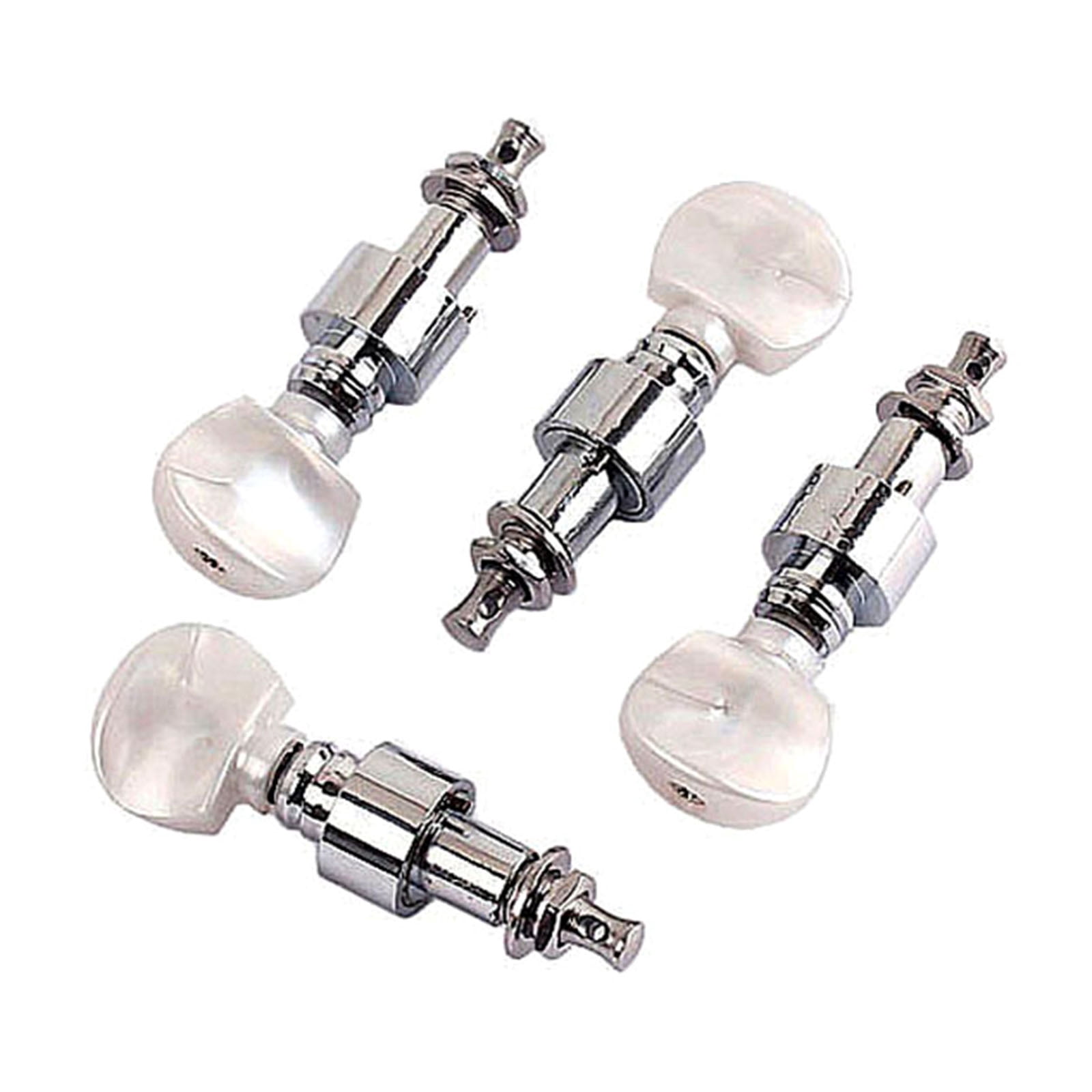 4Pcs/pack Banjo Tuner Banjo Geared Machine Pearled Pegs Tuning 4 Head Tuner Tone Keys Musical Instrument Accessories Set