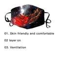 thumbnail image 2 of relayinert Christmas Themed Face Mask Dustproof Breathable Printing Mask with Elastic Ear Band Type 5, 2 of 7
