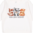 thumbnail image 3 of Inktastic Cow You Doing? Toddler Sweatshirt, 3 of 4
