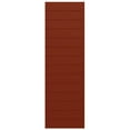 thumbnail image 5 of Ekena Millwork 12"W x 39"H True Fit PVC Horizontal Slat Modern Style Fixed Mount Shutters, Pepper Red (Per Pair - Hardware Not Included), 5 of 9