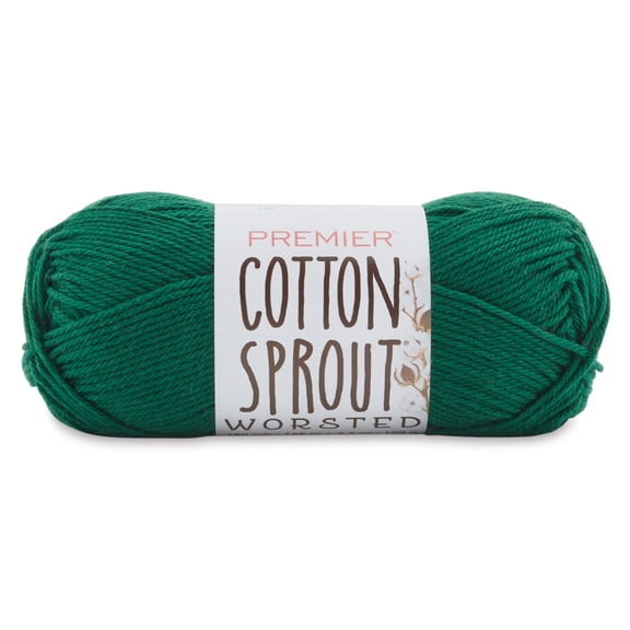 Premier Yarn Cotton Sprout Worsted Yarn - Canopy, 180 yds