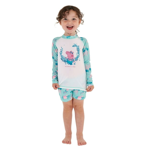 Regatta Boys Girls Peppa Pig Rash Guard Set Walmart