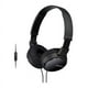 thumbnail image 1 of Audífonos alámbricos Sony; MDR-ZX110; negros, 1 of 4