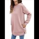 thumbnail image 3 of Sudaderas para Mujer, Sudaderas de Cuello Redondo de A , Suéteres Casuales Holgados, Conjuntos Cómodos de Otoño. Rosa XL, 3 of 9
