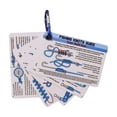 thumbnail image 4 of BotaniNest 5pcs Knot Card With Carabiner Portable Tying Reference For Anglers, 4 of 4