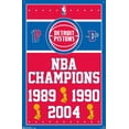 thumbnail image 4 of NBA Detroit Pistons - Champions 17 Wall Poster with Pushpins, 22.375" x 34", 4 of 4