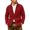 Wine, variant on Men's Knit Cardigan Sweater Long Sleeve Casual Button Up Collared Top with Front Pockets Ribbed Cuffs and Hem Soft Chunky Knit Solid Color Warm Fall Winter Outerwear Everyday Wear Basic Army Green L