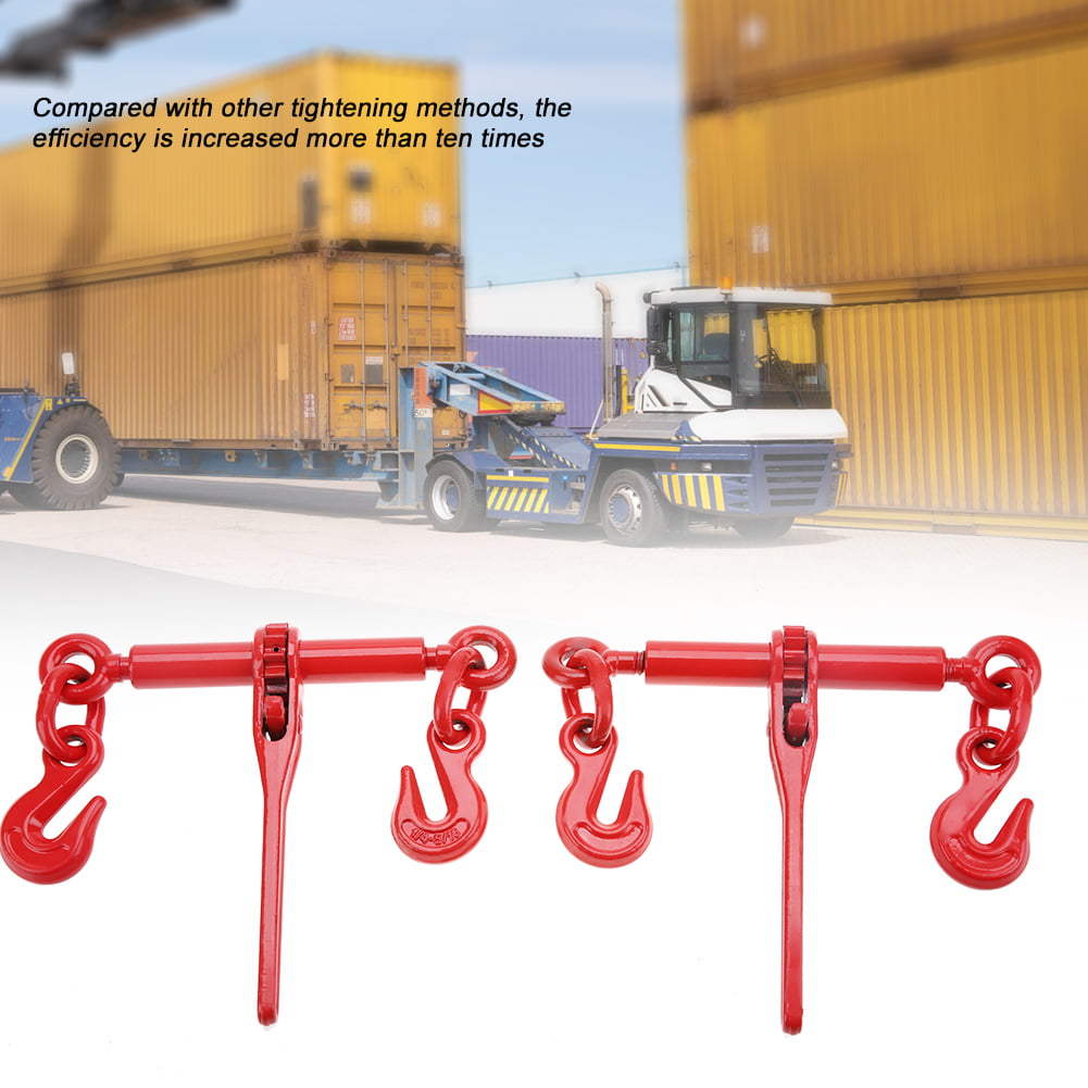 Load Binder Pull Lever 1/4"inch Chain Hook Tie Down Rigging Equipment 
