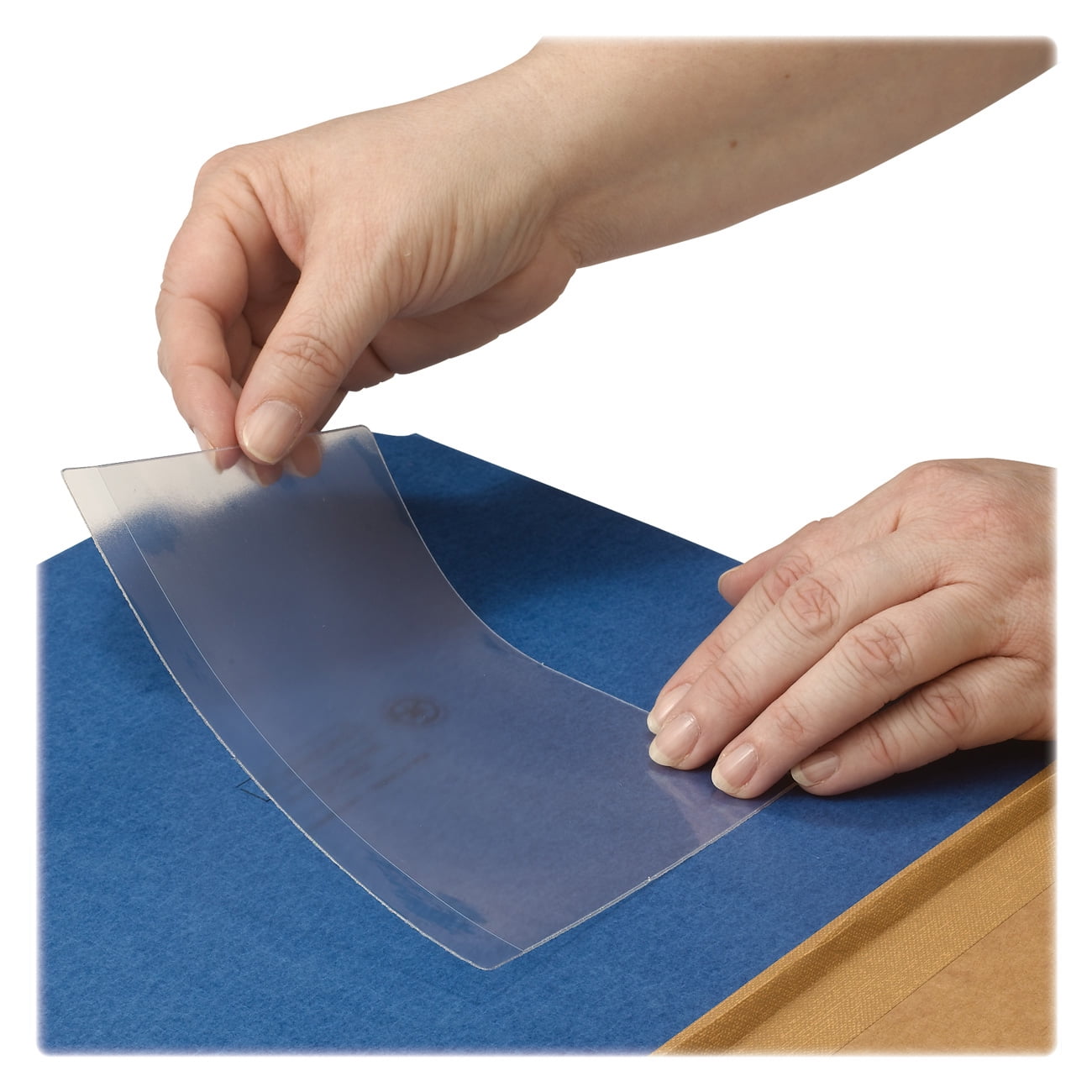 Smead Self-Adhesive Poly Pocket, 6" x 4", Clear, 100 per Box (68164)