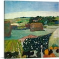 thumbnail image 1 of ARTCANVAS Haystacks in Brittany 1890 Canvas Art Print by Paul Gauguin - Size: 12" x 12" (1.50" Deep), 1 of 9
