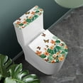 thumbnail image 2 of SEANATIVE Butterfly Toilet Cover Lid Set of 2 Pcs Palm Leaves Toilet Tank Cover Replacement Toilet Seat Cover and Lid Cover Home Indoor Toilet Seat Lid Cover with Elastic Edges, 2 of 7