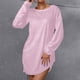 thumbnail image 2 of Vestidos Para Mujer Vestidos de Otoño Casual Suelto Cuello Redondo Suéter de Felpa Vestido de Manga Larga Odeerbi  ODB133403, 2 of 8