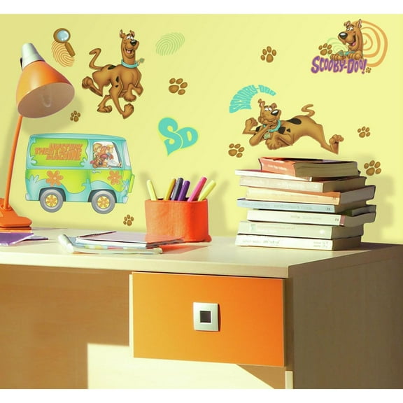 Scooby-Doo Peel and Stick Wall Decals Decorations Wall Jammer 26 Decals