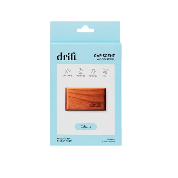 Drift At Walmart Wood Car Air Freshener Refill - Cabana
