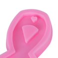 thumbnail image 4 of Ribbon Shape Silicone Mold Cute DIY Car Aroma Diffuser Pendant Mould for Keychain Home Bakery, 4 of 5