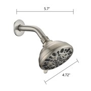 PROOX 7 Spray Patterns Wall Mount Shower Head