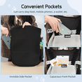 thumbnail image 3 of Aimou Pet Front Carrier Backpack Hands-Free Legs Out Adjustable Mesh Waterproof Carrier Bag Traveling Hiking Camping for Small Medium Dogs Cats Puppies, Gray M, 3 of 7