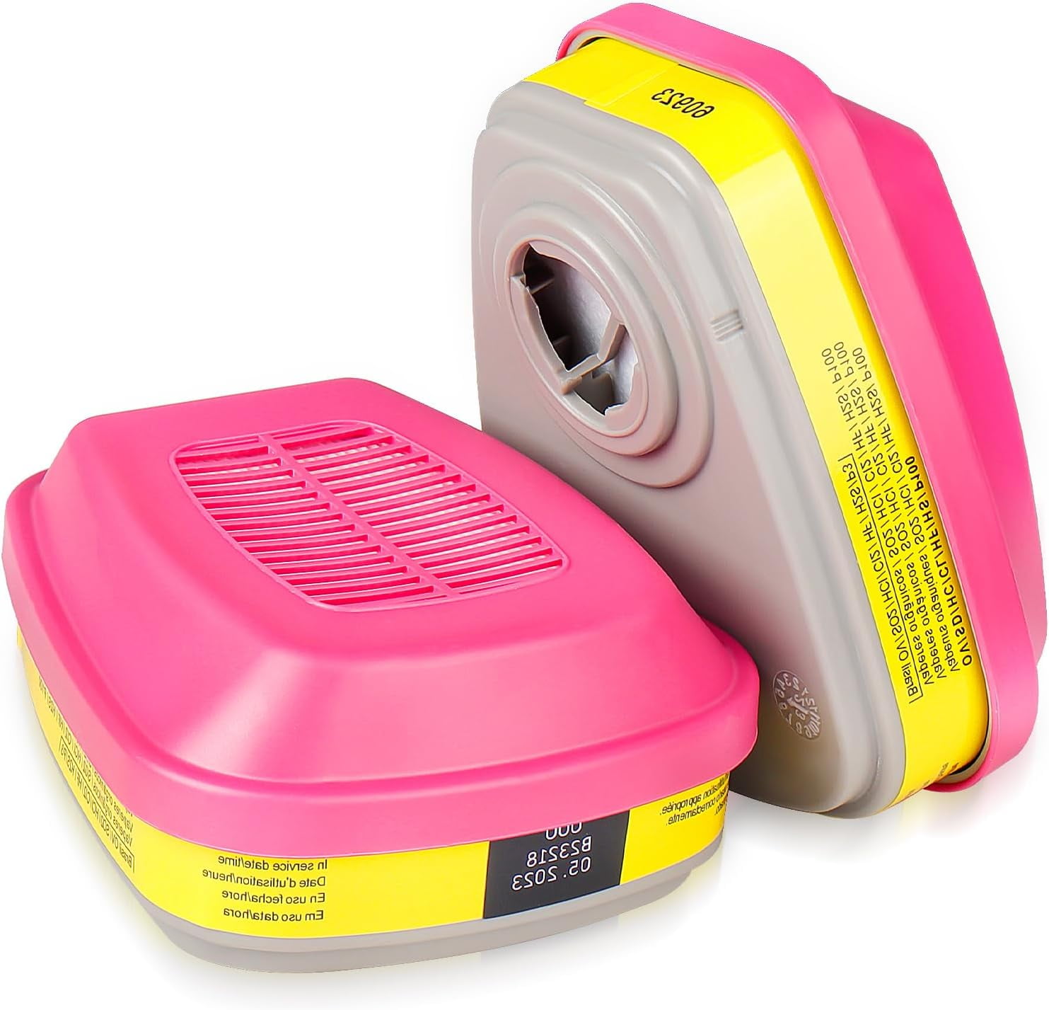 3M, Organic Vapor/Acid Gas Filter, MMM60923, Yellow, Pink