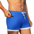 thumbnail image 4 of COOFANDY Men's Swimwear Swimsuits Solid Basic Swim Boxer Trunks Board Shorts with Zipper Pockets, 4 of 9
