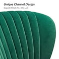 thumbnail image 3 of Tina's Home Velvet Upholstered Loveseat Sofa with Gold Metal Legs, Chair Upholstered Tufted Futon Back Living Room Home Bedroom Green, 3 of 9