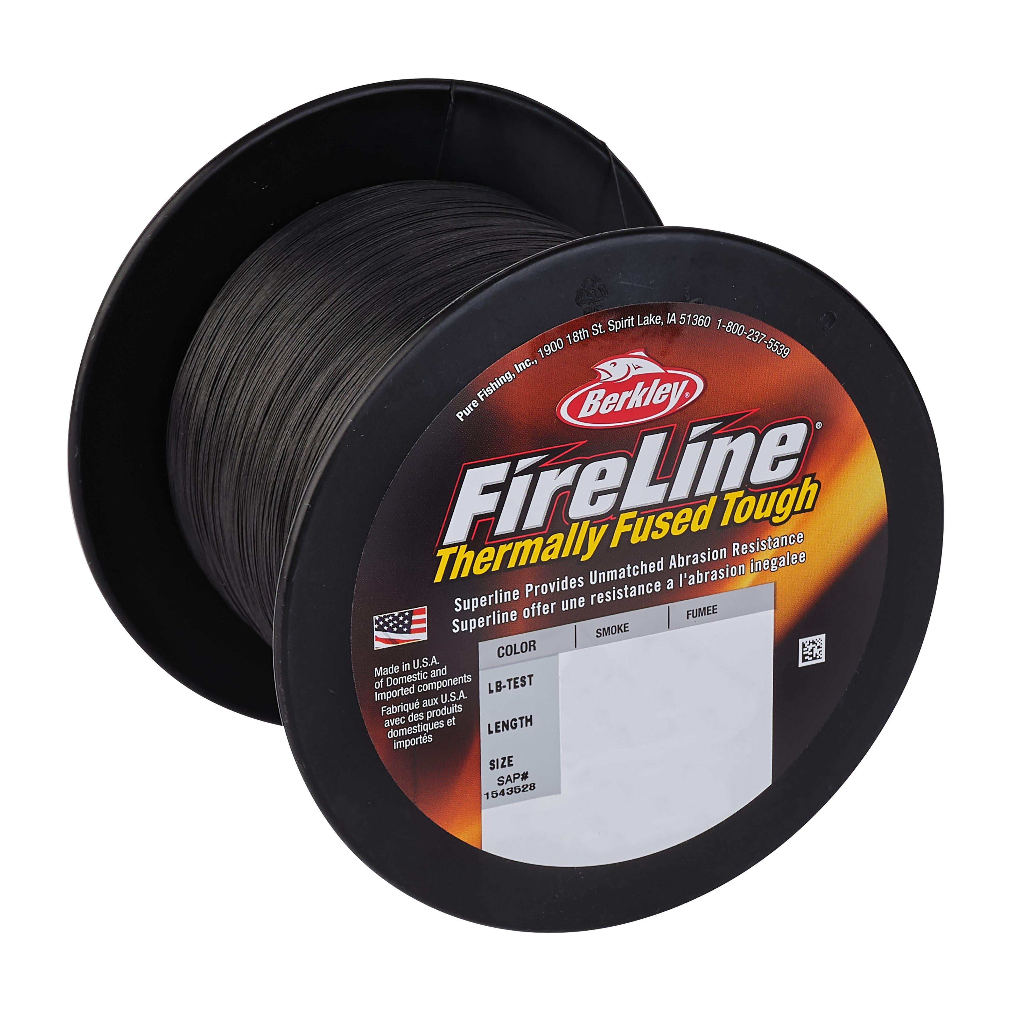 Berkley FireLine® Fishing Line, Smoke, 20 lb Test Strength, 1500 yd