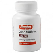Zinc Sulfate 220 mg 100 Count Tablets | Dietary Supplement
