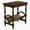 dark Brown, variant on BFJDM Vintage Wood End Table with Magazine Rack, Rubberwood Legs, Birch Wood Veneer Finish for Living Room Bedroom Home Office (Cherry)