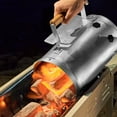 thumbnail image 2 of Shoreew Charcoal Chimneys Starter Extra Large Capacity Small Chimneys with Wooden Handle for Charcoal Grill And BBQ, 2 of 6