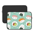 thumbnail image 3 of Bingfone Kawaii Sushi Laptop Sleeve Case 15 Inch, 360° Protective Computer Carrying Bag, 3 of 9